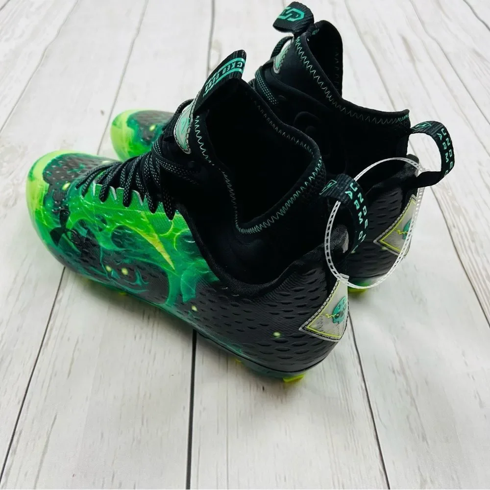 Under Armour Spotlight Lux MC 2.0 Black Green Slime Cleats